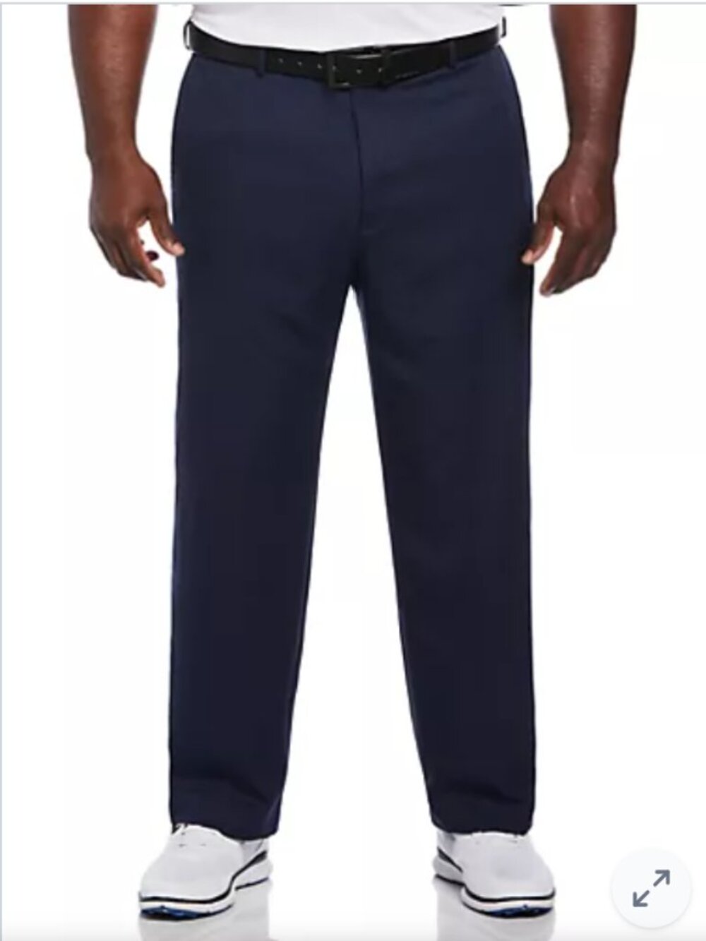 PGA Tour Navy Men's Flat Front Golf Pant with Expandable Waistband size 42 x 30